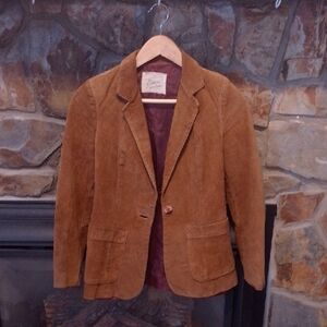 Boutique Of Leathers Suede Blazer Jacket Made In Canada Vintage Fall Fashion 🍂